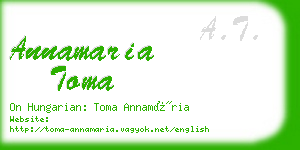 annamaria toma business card